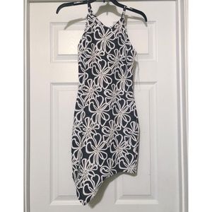 BlueBlush Flower Pedal Print Envelope Dress